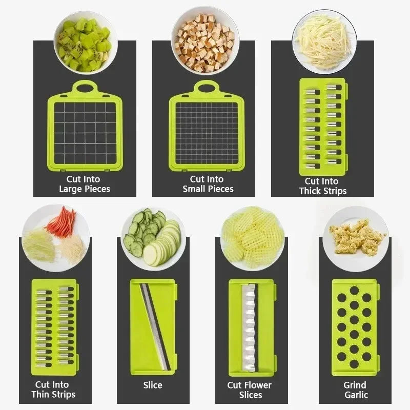 Multifunctional Vegetable Chopper /  Slicer /  Dicer  Cut Kitchen